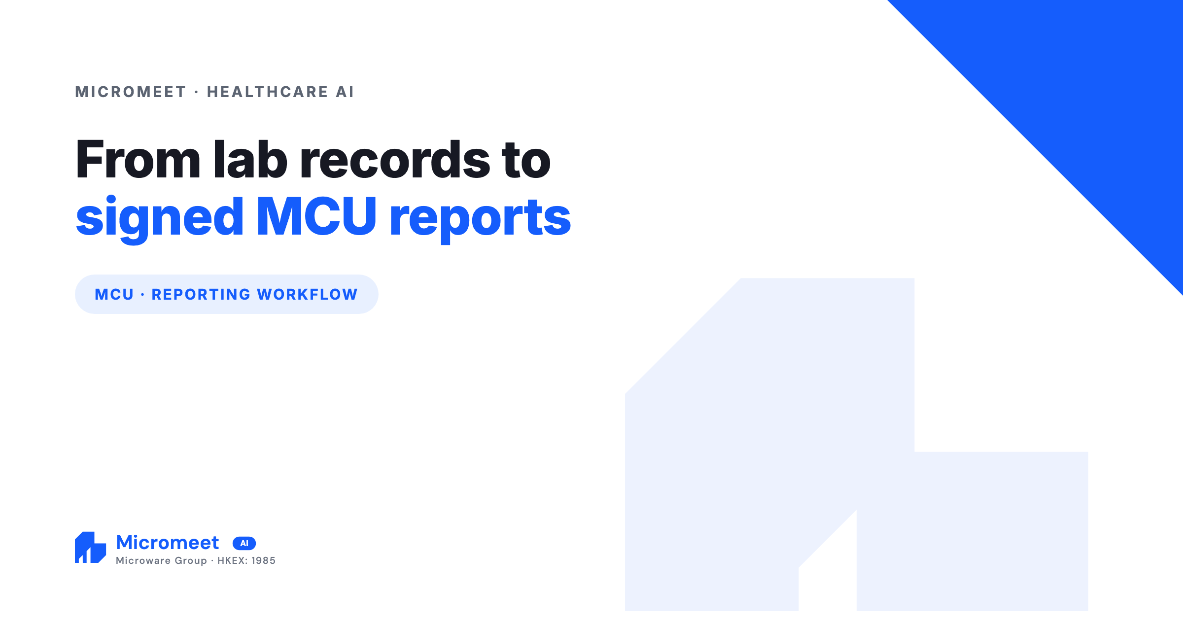 From Lab Records to Signed Medical Check-Up Reports: Governing Rules Across Every Step